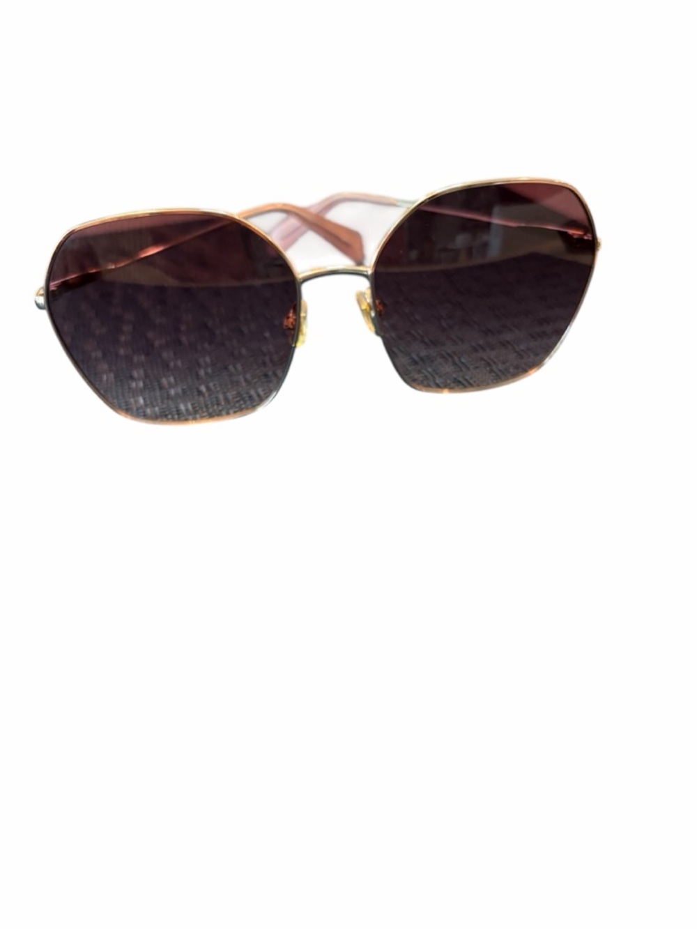 Kate Spade gold rimmed sunglasses with case - Picture 2 of 16